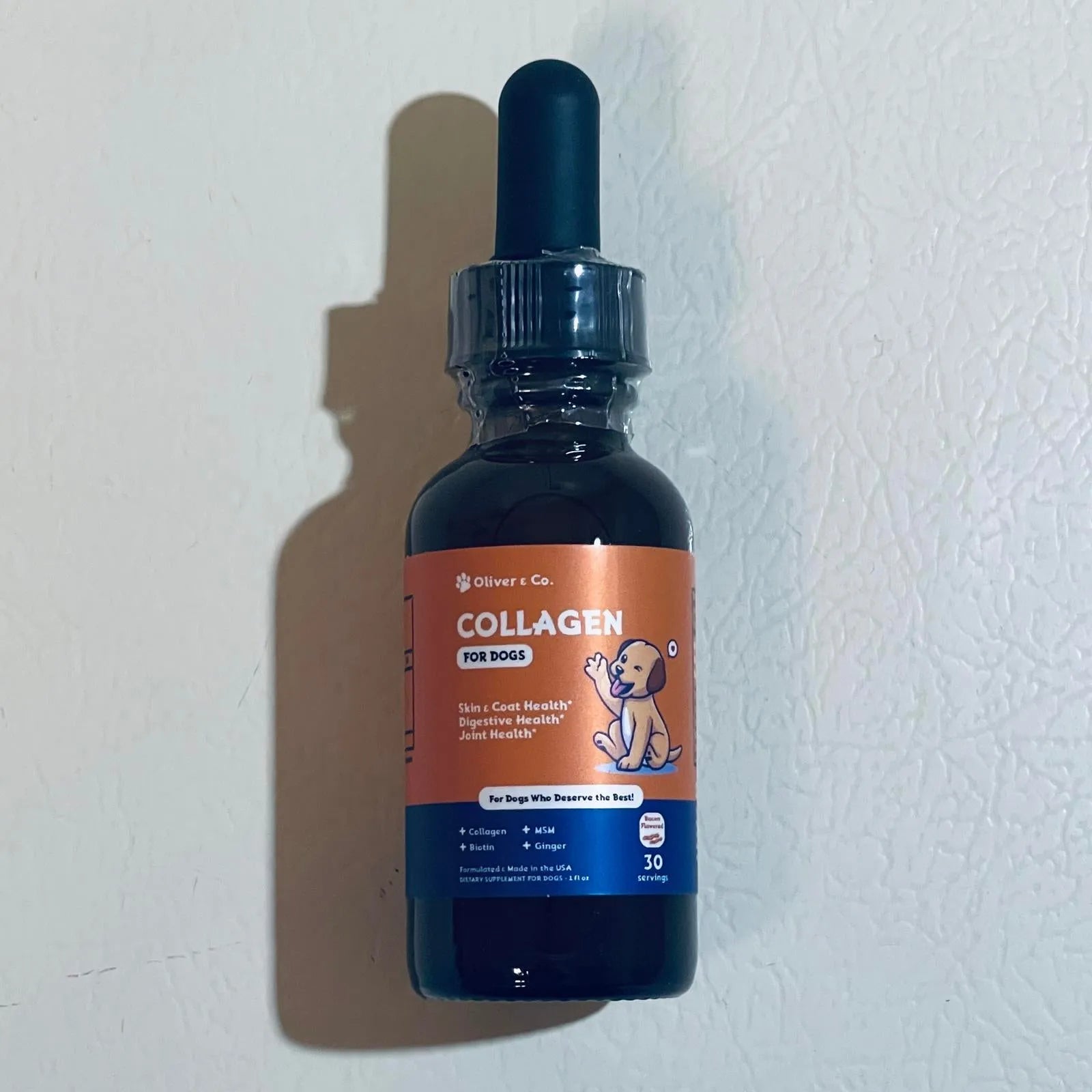 Take It or Leave It - Oliver & Co. Collagen for Dogs - Bacon Flavored Supplement EXP 7/2026