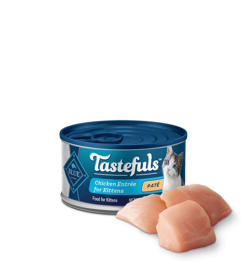 Blue Buffalo Tastefuls Kitten Chicken Pate Entree Wet Cat Cans (3oz)