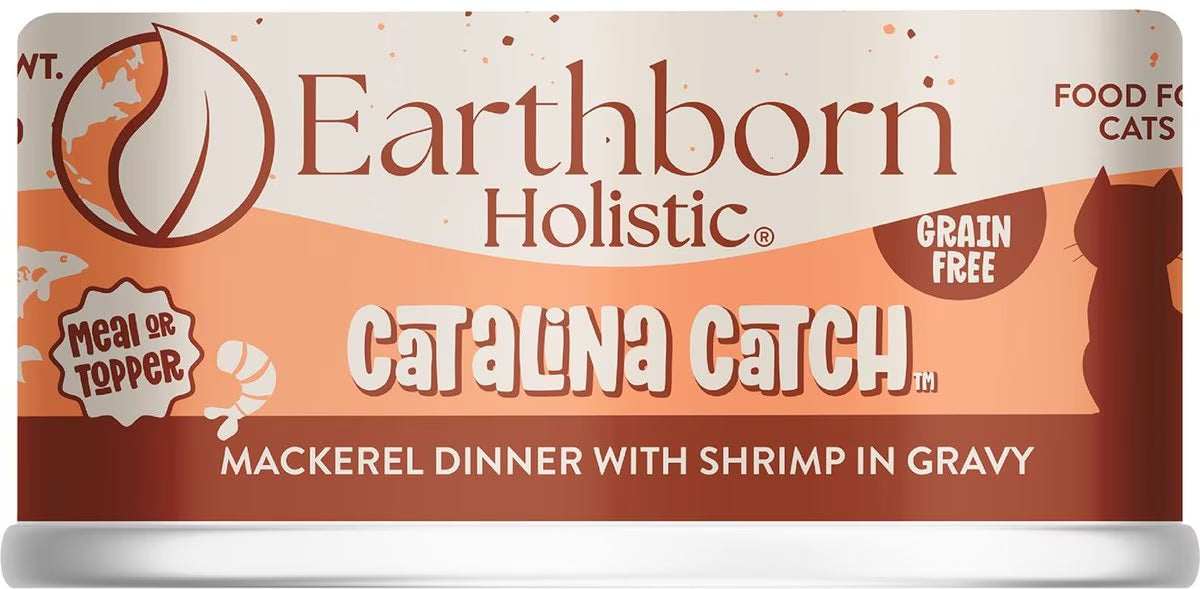 Cat Food Wet Mackerel 3oz Earthborn Catalina 🐟