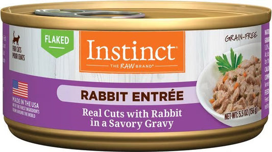 Instinct Flaked Rabbit Wet Cat Food (5.5oz) - Wet Cat Food - The Family Pet