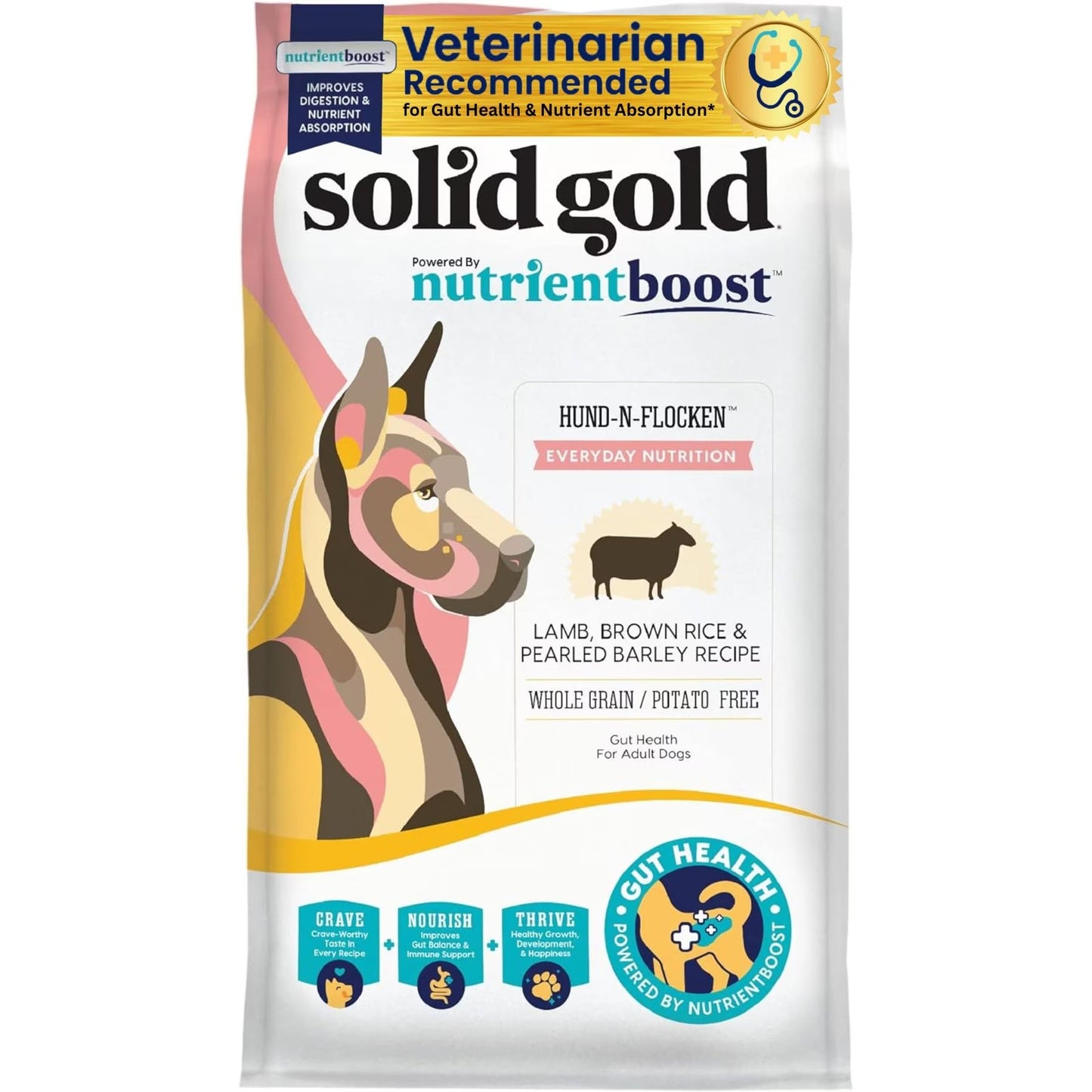Solid Gold NutrientBoost Hund N Flocken Dog Food - Solid Gold Dry Dog Food - The Family Pet