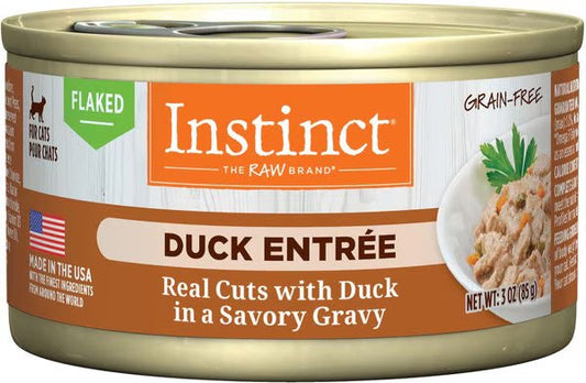Wet Cat Food Duck Flaked Recipe 3 Oz Instinct ✅