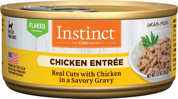 Instinct Flaked Chicken Wet Cat Food (5.5oz) - The Family Pet