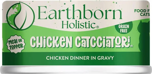 Wet Cat Food Grain Free Chicken Catcciatori 3 Oz Earthborn ✅