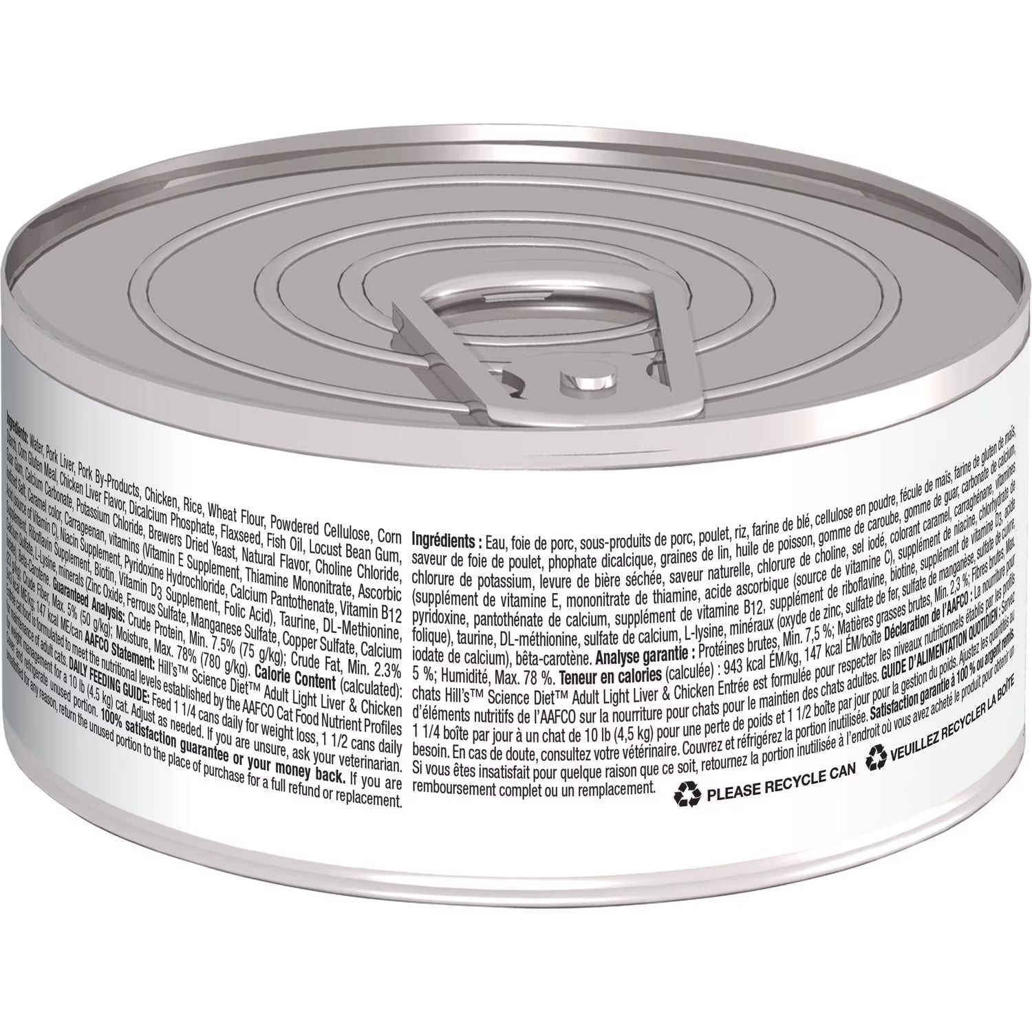 Science Diet Adult Light Liver & Chicken Entrée (5.5oz) - Wet Cat Food - The Family Pet