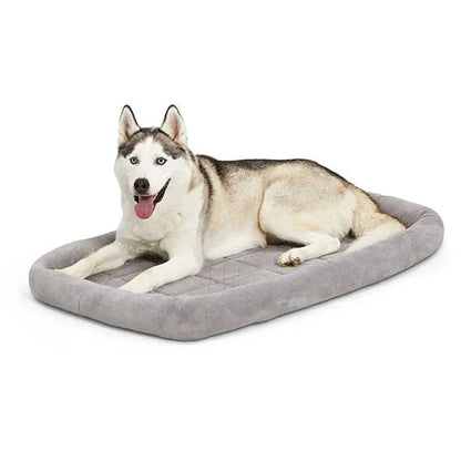 The Family Pet - 42in Midwest Diamond Stitch Bed Gray - Dog Beds
