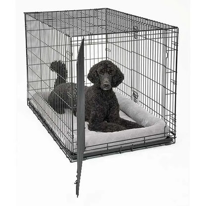 Purrfect Pet Kingdom Handcrafted 48in Midwest Diamond Stitch Bed Gray For Dogs - Interactive pet supplies by Purrfect Pet Kingdom®