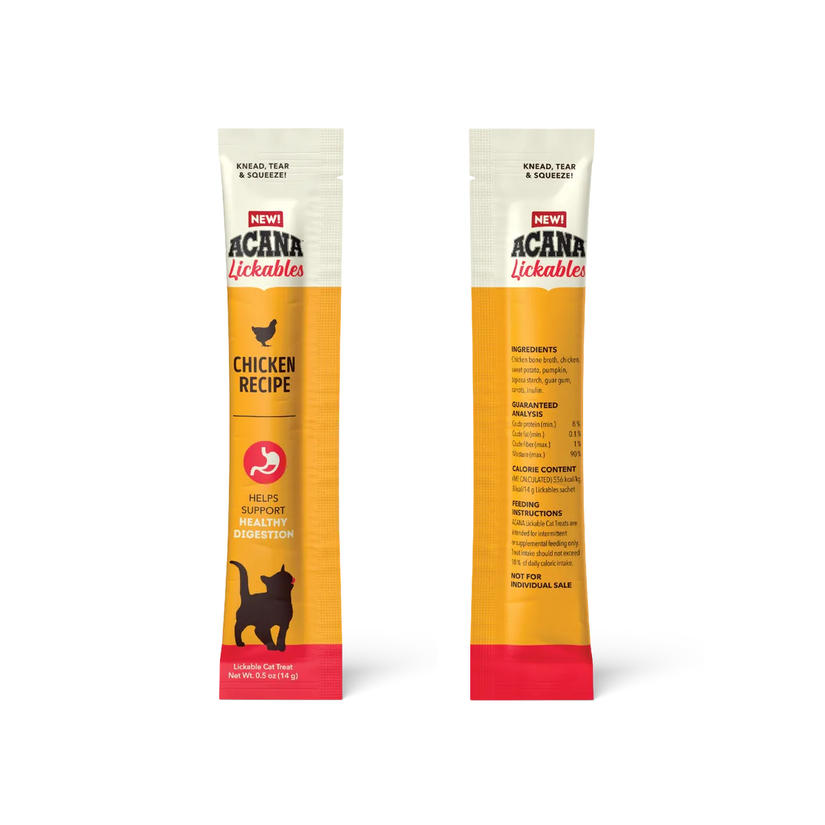 Purrfect Pet Kingdom Ergonomic Acana Lickables Chicken Cat Treats (2.5oz) For Small Animals - Interactive pet supplies by Purrfect Pet Kingdom®