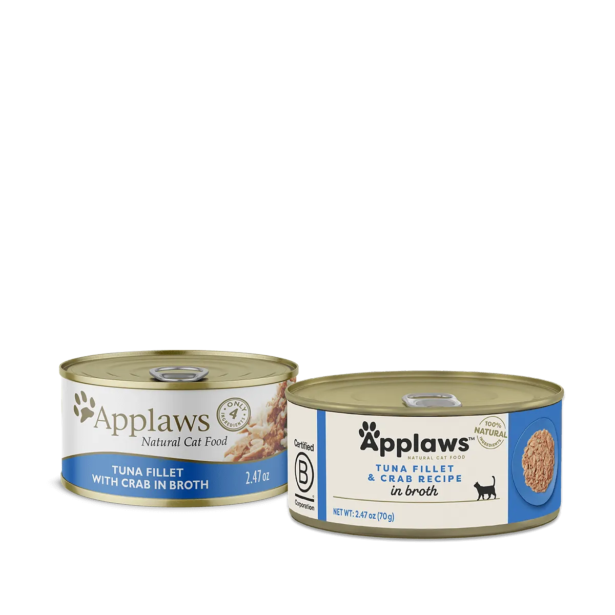 The Family Pet - Applaws Adult Tuna Fillet with Crab in Broth Wet Cat Food - Wet Cat Food