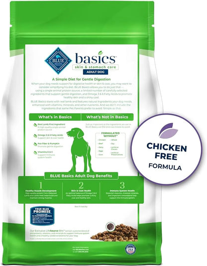 The Family Pet - Blue Buffalo Basics Adult Grain-Free Lamb & Potato, Limited Ingredient Diet Dry Dog Food - Dry Dog Food