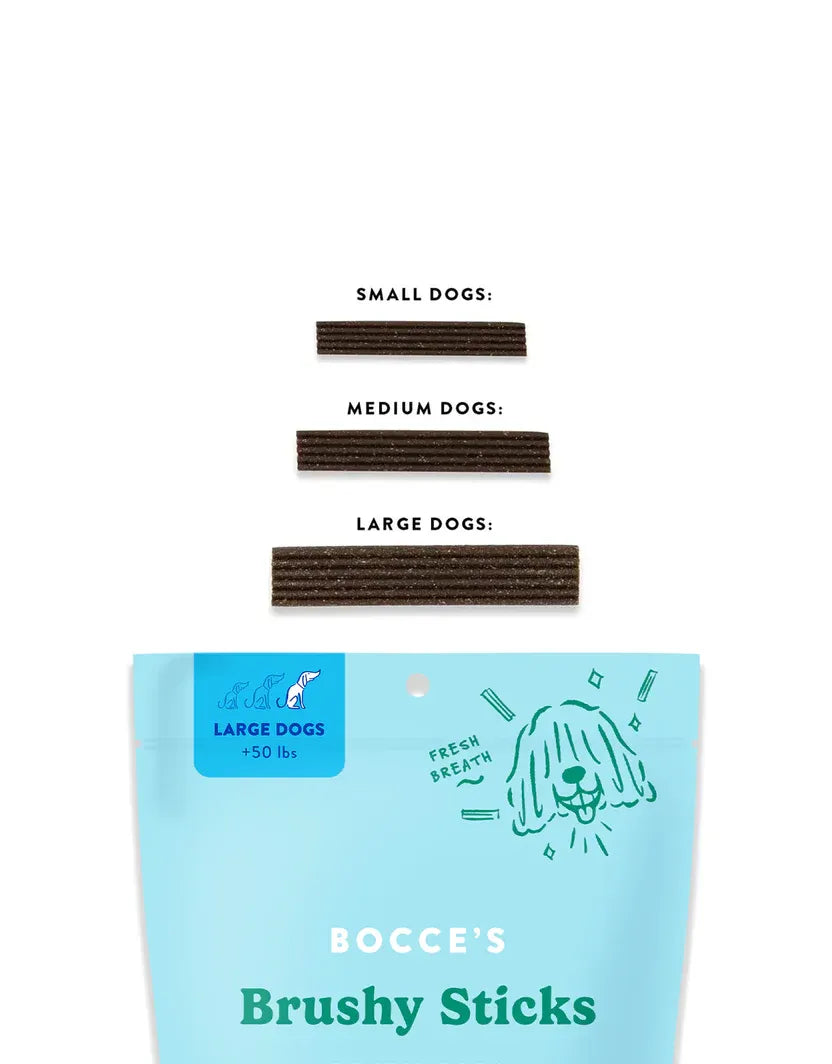 The Family Pet - Bocce's Brushy Stick for Large Dogs (16oz) - Dog Treats