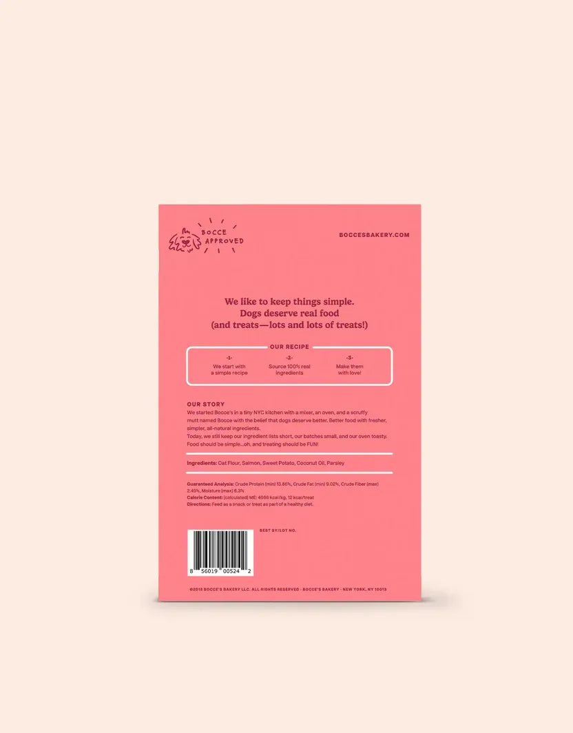 The Family Pet - Bocce's Salmon Dog Biscuits (14oz) - Dog Biscuits