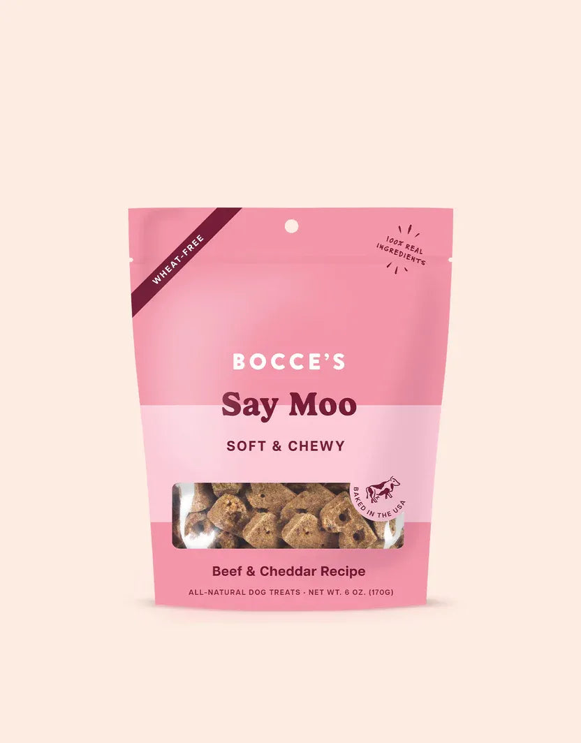 The Family Pet - Bocces Soft and Chewy Say Moo Dog Treats (6oz) - Soft and Chewy Dog Treats