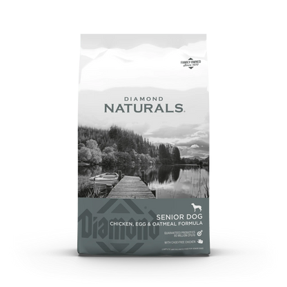 The Family Pet - Diamond Naturals Senior Chicken, Egg and Oatmeal Dry Dog - Dry Dog Food