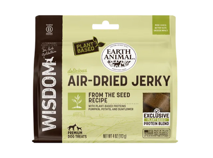 The Family Pet - Earth Animal Wisdom Air Dried From The Seed Jerky Dog Treats (4oz) - Air Dried Jerky Dog Treats