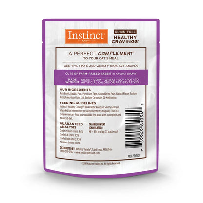 The Family Pet - Instinct Healthy Cravings Rabbit Cat Food Pouch (3oz)