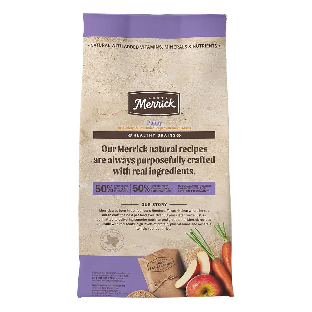 The Family Pet - Merrick Classic Healthy Grains Puppy Chicken and Brown Rice Dry Dog Food (4lb) - Dry Dog Food