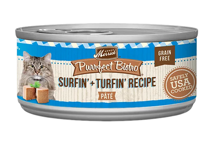 The Family Pet - Merrick Purrfect Bistro Grain Free Adult Surf and Turf Pate - Wet Cat Food