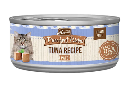Purrfect Pet Kingdom Ultra-Soft Merrick Purrfect Bistro Grain Free Adult Tuna Pate Cat Food For Kittens for pet comfort and safety