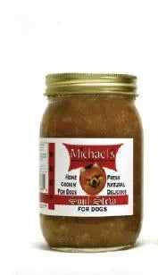 A 32oz can of The Family Pet Michael's Soul Beef Stew Premium Wet Dog Food, budget-friendly and perfect for dogs, priced u...