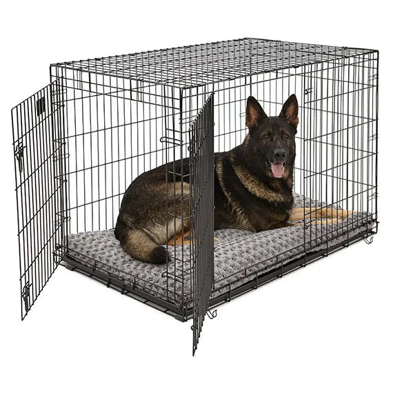 Purrfect Pet Kingdom ? Midwest Ombre Swirl Pet Bed Gray 46x29 Fits 48"Crate