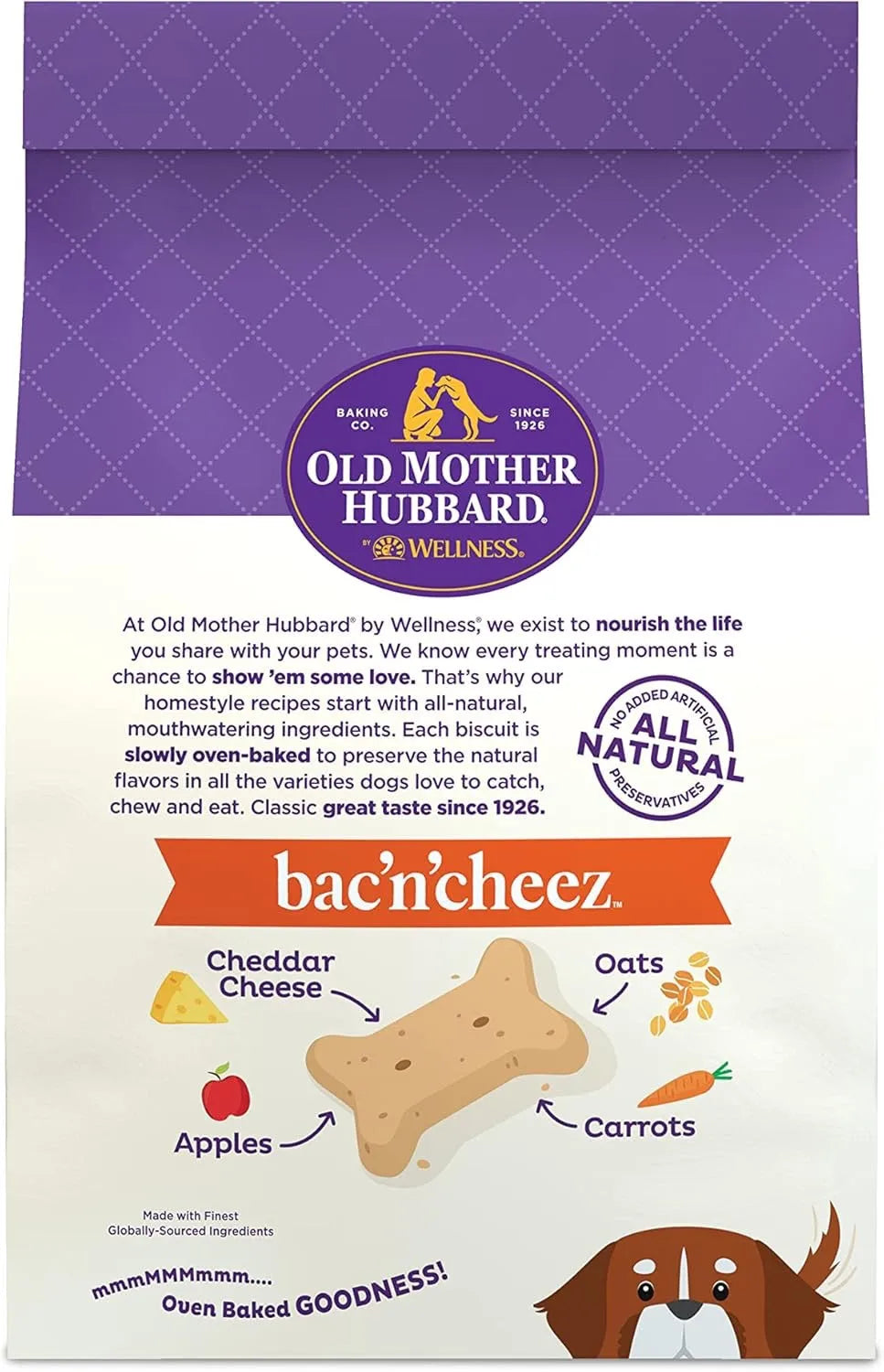 The Family Pet - Old Mother Hubbard Bac'N'Cheez Large Crunchy Dog Treats (3lb) (5oz)