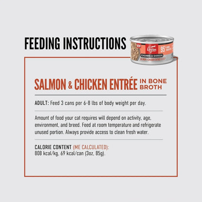 The Family Pet - Orijen Grain Free Chunks & Shreds, Salmon & Chicken Wet Cat - Wet Cat Food