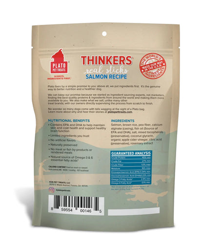 The Family Pet - Plato Thinkers Salmon Sticks Dog Treats (10oz) - Dog Treats