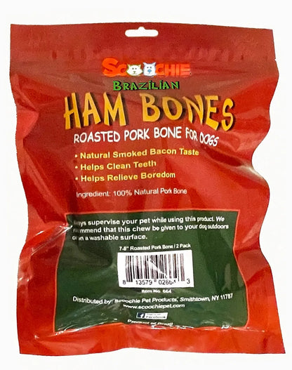 Purrfect Pet Kingdom Luxury Scoochie Ham Bone / Pork Femur 2PK For Cats - Premium Quality Pet Product
