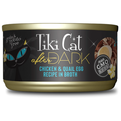 The Family Pet - Tikicat Adult After Dark Chicken and Quail in Broth (2.8oz) - Wet Cat Food