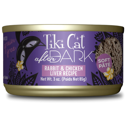 The Family Pet - Tikicat Adult After Dark Rabbit and Chicken Liver Soft Pate - Wet Cat Food