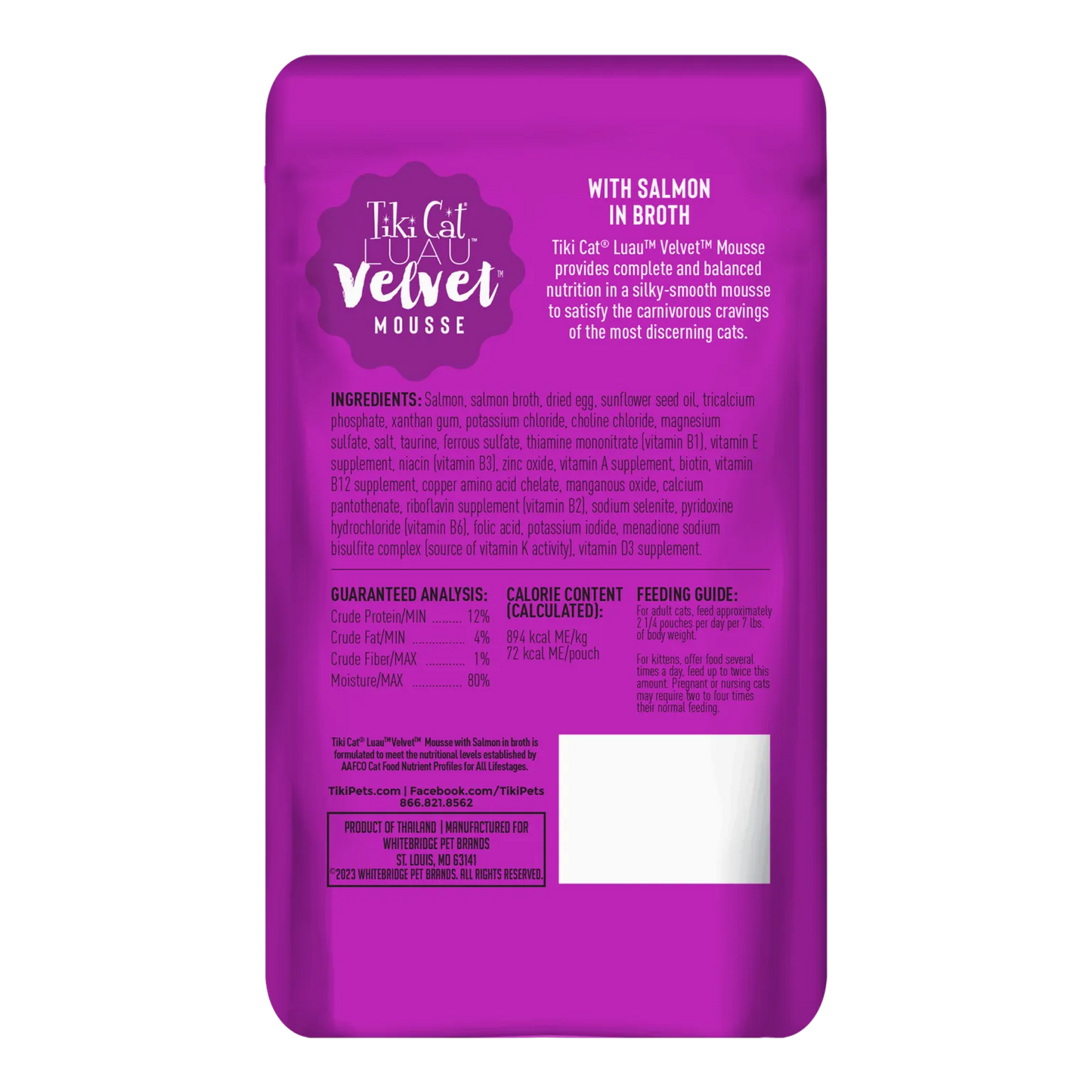 The Family Pet - Tikicat Adult Velvet Mousse Salmon (2.8oz) - Wet Cat Food