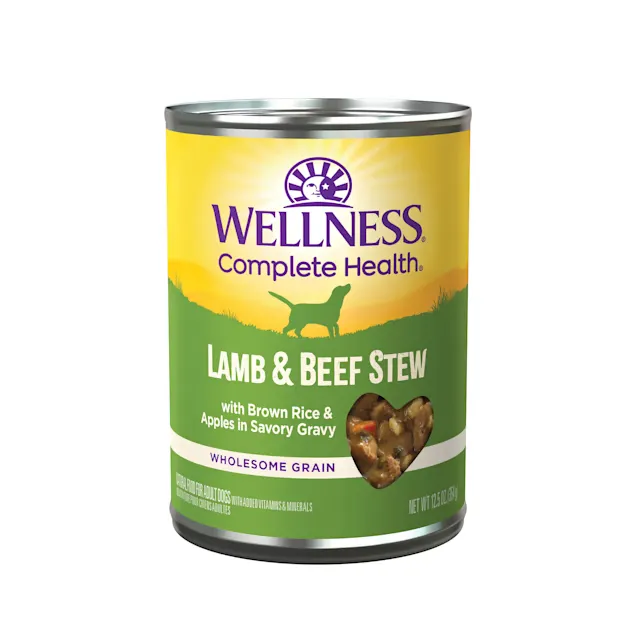 Purrfect Pet Kingdom High-Quality Wellness Adult Lamb and Beef Stew Wet Dog Food (12.5oz) For Dogs - Interactive pet supplies by Purrfect Pet Kingdom®