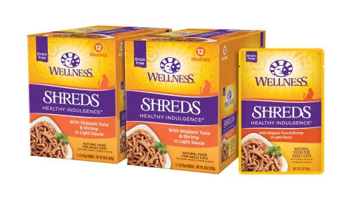 The Family Pet - Wellness Adult Pouch Healthy Indulge Shredded Tuna and - Wet Cat Food
