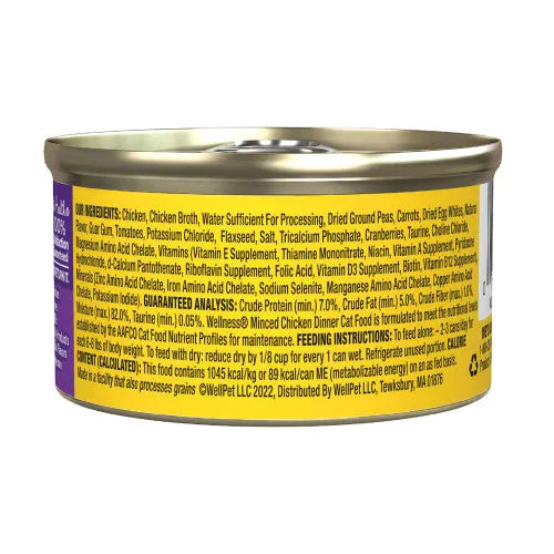 The Family Pet - Wellness Complete Health Adult Minced Chicken Entree Wet Cat - Wet Cat Food