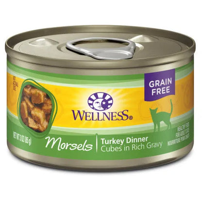 The Family Pet - Wellness Complete Health Adult Morsels Turkey Dinner Wet Cat - Wet Cat Food