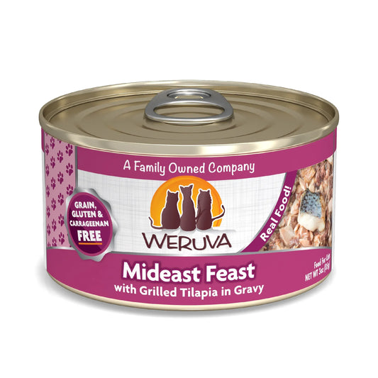 The Family Pet - Weruva Mideast Feast Grilled Tilapia in Gravy Cat Food (3oz) - Wet Cat Food