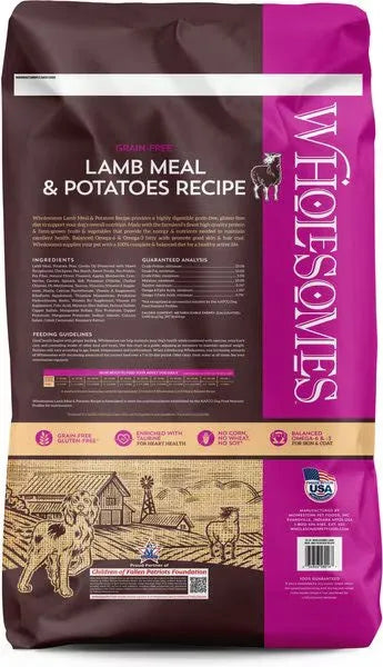The Family Pet - Wholesomes Grain Free Lamb Meal & Potatoes Dry Dog Food (35lb) - Dry Dog Food