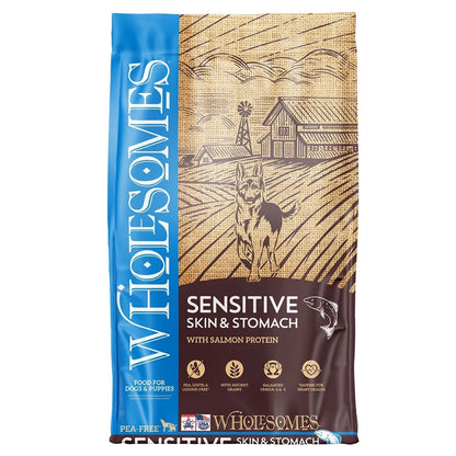 The Family Pet - Wholesomes Sensitive Skin & Stomach Salmon Dry Dog Food (30 - Dry Dog Food