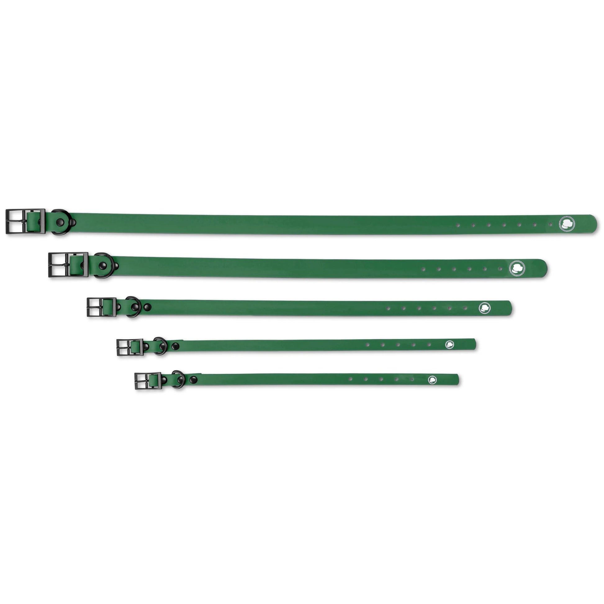 Clover Green Collar by The Modern Dog Company, available in Small, Medium, and Large sizes, perfect for stylish dogs.