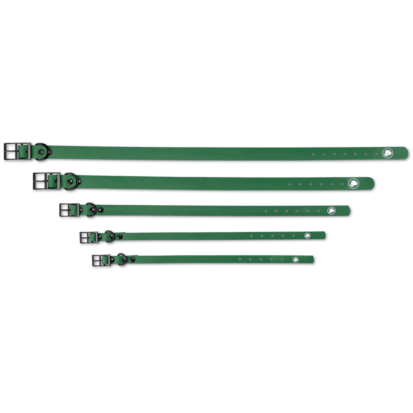 Clover Green Collar by The Modern Dog Company, available in Small, Medium, and Large, perfect for stylish dogs.