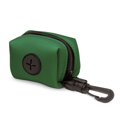Clover Green Poop Bag Holder by Purrfect Pet Kingdom, featuring a sleek design, perfect for dog owners; priced at $12.99.