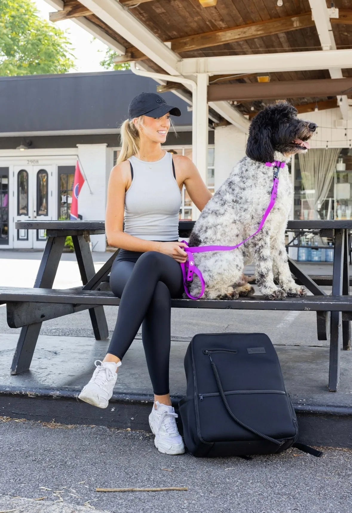 Electric Fuchsia Leash by The Modern Dog Company, available in Standard size for $29.99, perfect for stylish dog walks.