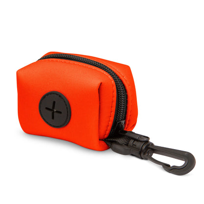 Neon orange poop bag holder from The Modern Dog Company by Purrfect Pet Kingdom, featuring a budget-friendly design for do...