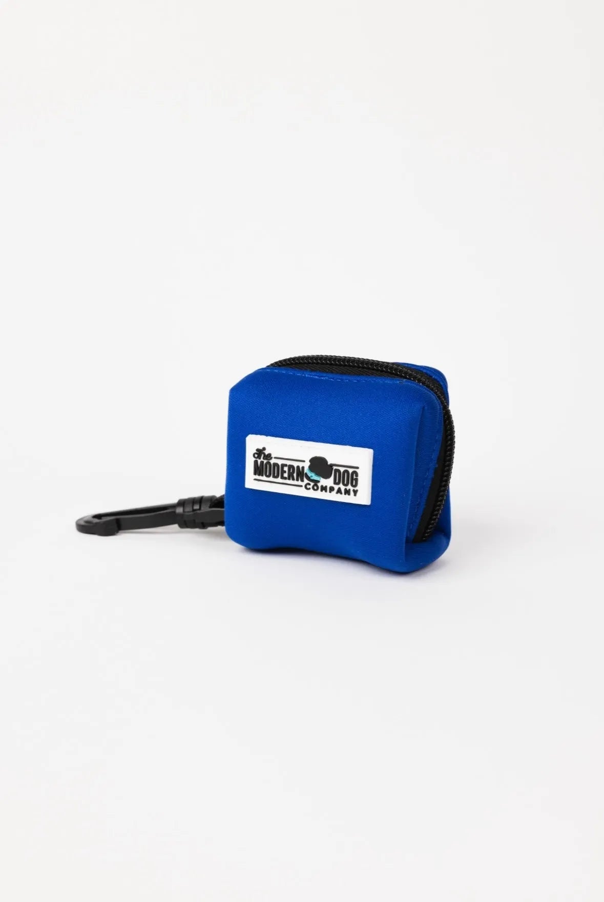 Royal Blue Poop Bag Holder by The Modern Dog Company, ideal for dog owners, priced at $12.99, stylish and functional.