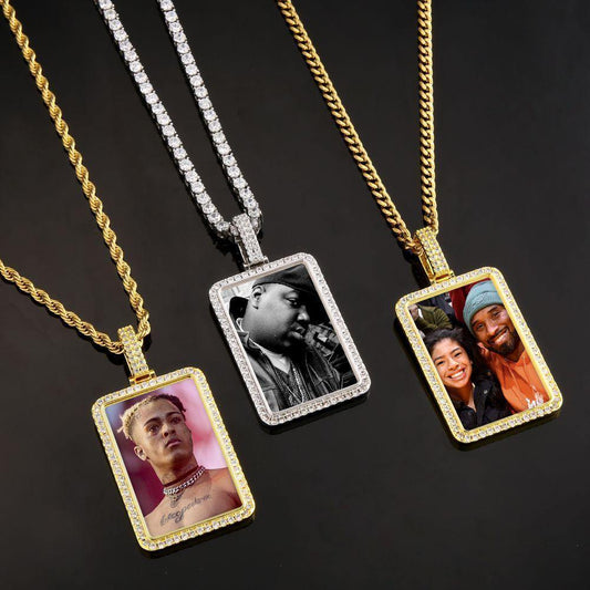 THE NOSTALGIA® - Custom Dog Tag Photo Pendant by Bling Proud | Urban Jewelry Online Store