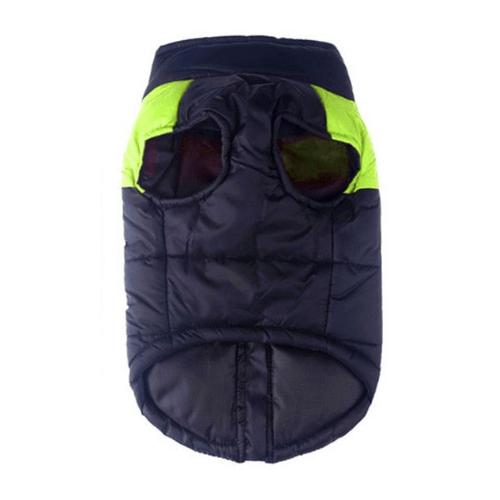The Wild Paw Dog Wilderness Vest in Black and Neon Yellow for Outdoor Adventures