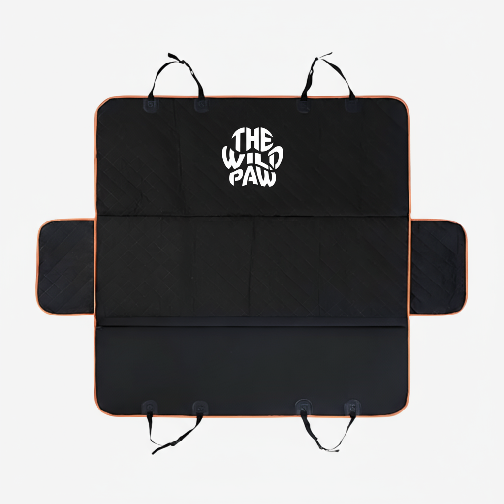 The Wild Paw pet car seat cover waterproof designed to protect your car interior from pet hair and spills