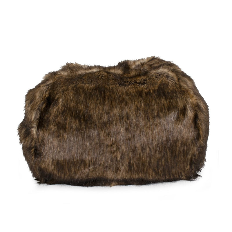 Tipped Ombre Faux Fur Puff Ball