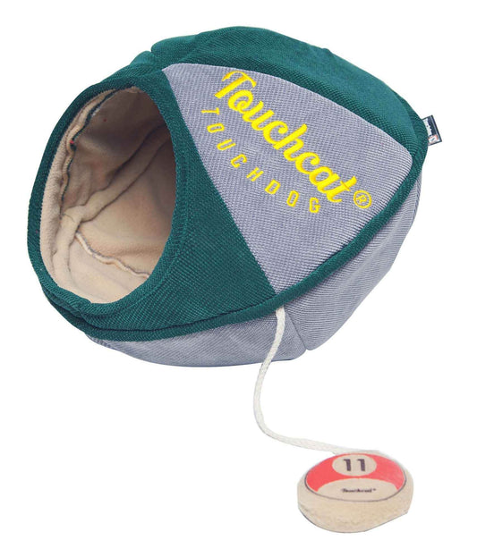 Purrfect Pet Kingdom Collapsible Cat Bed with Toy Green Purrfect Pet Kingdom